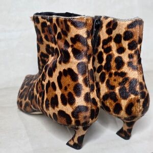Leopard Print Ankle Boots